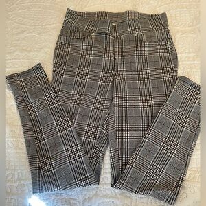 Seven7 plaid stretch leggings